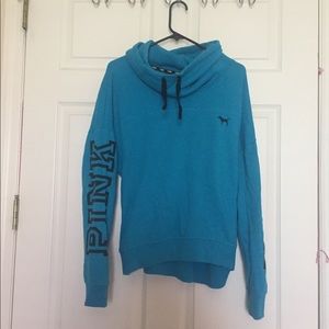 Aqua blue sweatshirt-Victoria’s Secret Pink